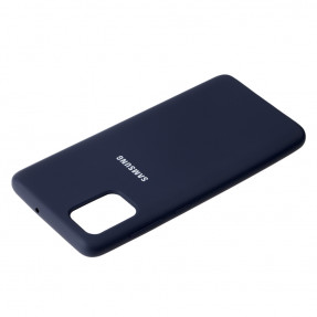 Чохол Silky Samsung Galaxy A71 (темно-синій)