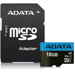 Карта пам'яті Adata micro SD 16gb (10cl) + adapter