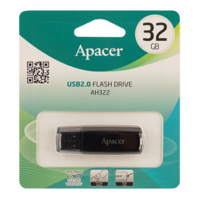 Флешка USB Apacer AH322 32Gb (Black)