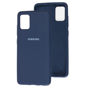 Чохол Silicone Case Samsung Galaxy A51 (темно-синій)