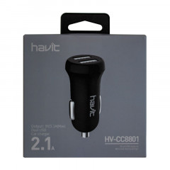 Автомобильное зарядное устройство Havit HV-CC8801 2.1A (Black)