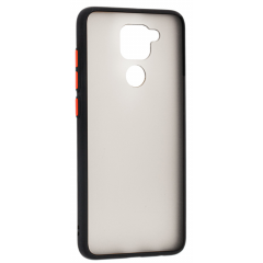 Чехол LikGus Maxshield матовый Xiaomi Redmi Note 9 (черный)