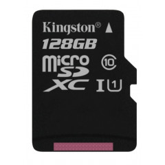 Карта пам'яті Kingston micro SD 128gb (10cl) 80 Mb / s