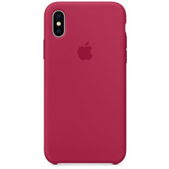 Чехол Silicone Case iPhone Xs Max (малиновый)