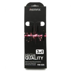 Вакуумні навушники-гарнітура Remax RM-606 (Black)