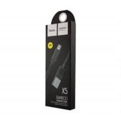 Кабель Hoco X5 Micro USB (чорний) 1 м