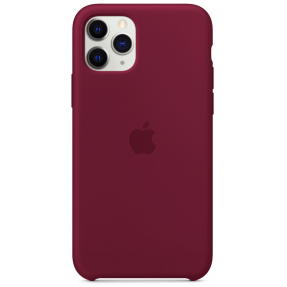 Чохол Silicone Case iPhone 11 Pro Max (бордовий)