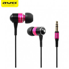 Вакуумні навушники Awei ES-Q3 (рожевий)