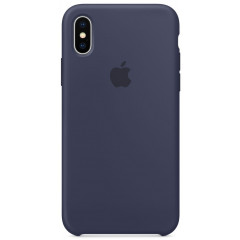 Чохол Silicone Case iPhone X/Xs (темно-синій)