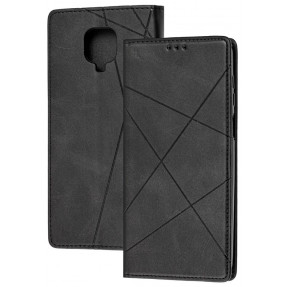 Книга Business Leather Xiaomi Redmi Note 9s/9 Pro (чорний)