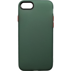 Чехол силиконовый матовый iPhone 7/8 (зелено-красный)