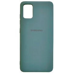 Чохол Silicone Case Samsung Galaxy A31 (темно-зелений)