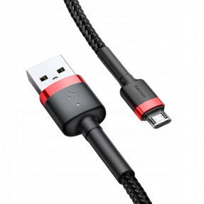 Кабель Baseus Cafule USB for Micro 1.5A 2m (Red+Black) CAMKLF-C91