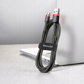 Кабель Baseus Cafule USB for Micro 1.5A 2m (Red+Black) CAMKLF-C91
