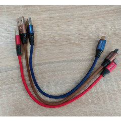 Кабель Inavi Micro USB Tighdbraid Series 0.2m (TBS) (красный)