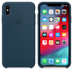 Чохол Silicone Case iPhone Xs Max (морський синій)