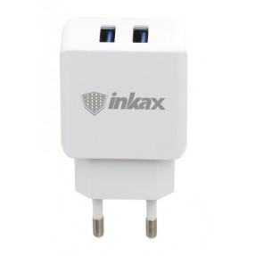 Мережевий зарядний пристрій Inkax CD-01 USB 2in1 iPhone 5/6/7 (5V-2.1 mAh)