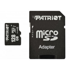 Карта памяти Patriot Micro SD 128gb (10cl) 80 Mb/s + Adapter
