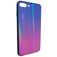 Чохол Glass Case Gradient iPhone 7/8 Plus (синій / рожевий)