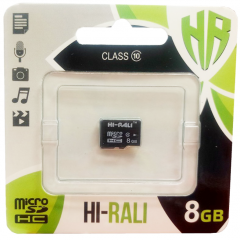 Карта пам'яті Hi-Rali microSD 8gb (10cl) 