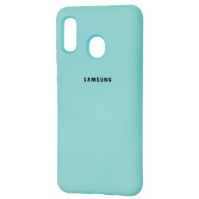 Чохол Silky Samsung Galaxy A20/A30 (бірюзовий)