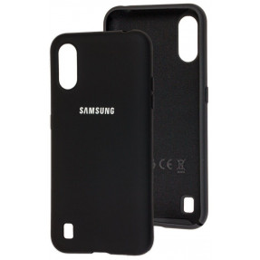 Чохол Silicone Case Samsung Galaxy A01 (чорний)