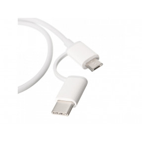 Кабель Mi 2in1 USB Cable Micro/Type-C 0.3m (белый)