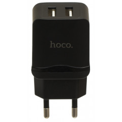 Мережевий зарядний пристрій Hoco C33A (2,4A) 2 USB (чорний)
