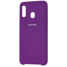 Чохол Silky Samsung Galaxy A20/A30 (бузковий)