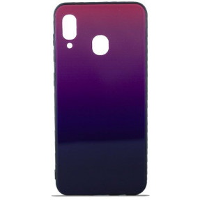 Чохол Glass Case Gradient Samsung A20 / A30 (Purple Barca)