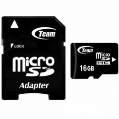 Карта пам'яті Team micro SD 16gb (10cl) + SD adapter