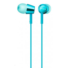 Вакуумні навушники-гарнітура Sony MDR-EX155AP (Blue)
