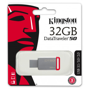 Флешка USB Kingston 32GB USB DT 50 (Metal)