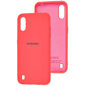 Чохол Silicone Case Samsung Galaxy A01 (кораловий)