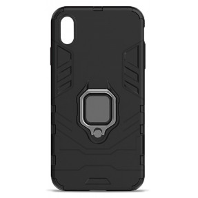 Чохол Armor + підставка iPhone XS Max (чорний)