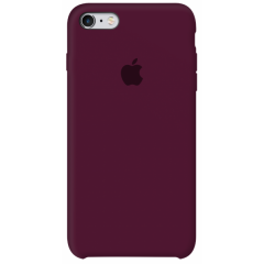 Чохол Silicone Case iPhone 6/6s (бордовий)
