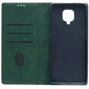 Книга Business Leather Xiaomi Redmi Note 9s/9 Pro (зелений)