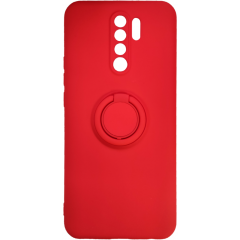 Чехол Ring Color Xiaomi Redmi 9 (красный)