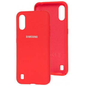 Чохол Silicone Case Samsung Galaxy A01 (червоний)