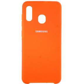 Чохол Silky Samsung Galaxy A20/A30 (оранжевий)