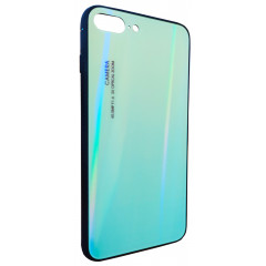 Чохол Glass Case Gradient iPhone 7/8 Plus (салатовий)