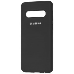 Чохол Silicone Case Samsung S10 Plus (чорний)