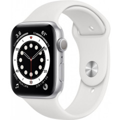 Apple Watch Series 6 40mm Silver Aluminium Case with White Sport Band (MG283UL/A)
