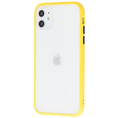 Чохол LikGus Maxshield матовий iPhone 11 (жовто-чорний)