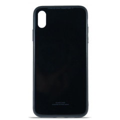 Чехол Glass Case iPhone XS Max (черный)