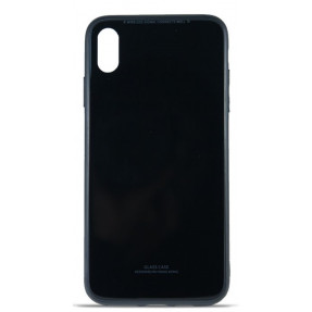Чохол Glass Case iPhone XS Max (чорний)
