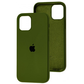 Чохол Silicone Case iPhone 12/12 Pro (хакі)