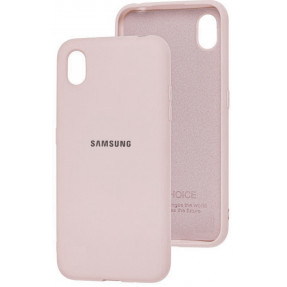 Чехол Silicone Case Samsung A01 core (пудра)