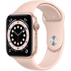 Apple Watch Series 6 44mm Gold Aluminium Case with Pink Sand Sport Band (M00E3UL/A)