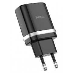 Мережевий зарядний пристрій Hoco C12Q Smart QC3.0 (чорний)